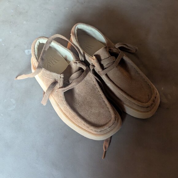 CLARKS® x ZARA LEATHER SHOES | Brown | US Size  2½ - Picture 2 of 16